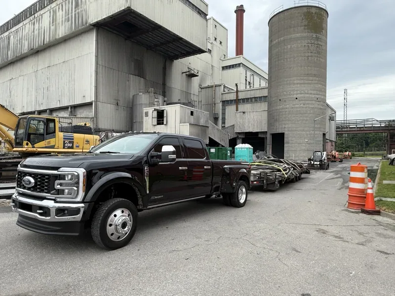 Company truck at an industrial plant site — Lancaster, CA