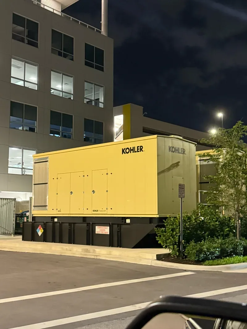 Kohler standby generator set outside a building — Lancaster, CA