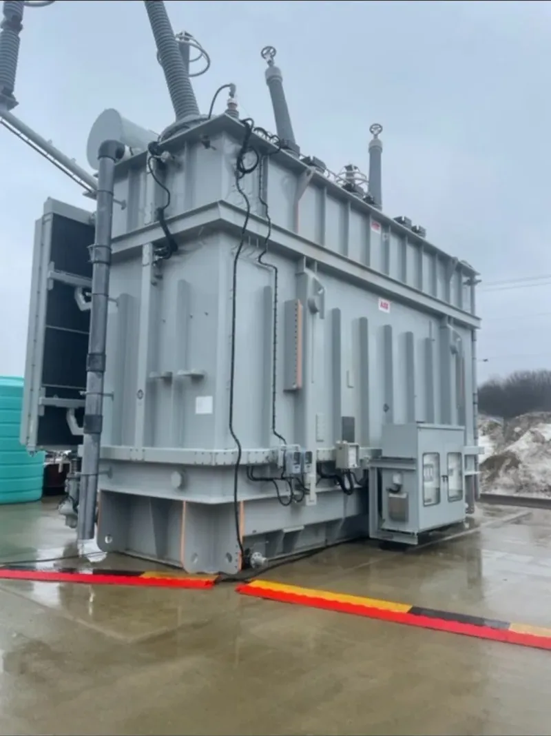 Large oil-filled power transformer inside a plant — Chula Vista, CA
