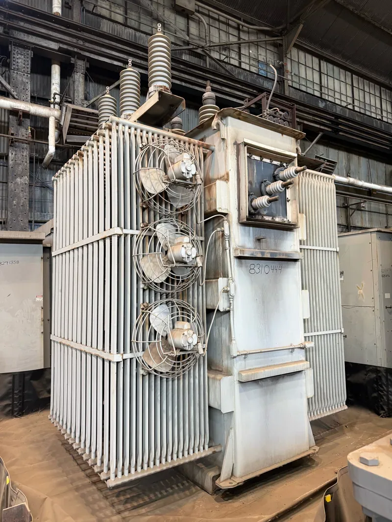Solar farm collector substation transformers and switchgear