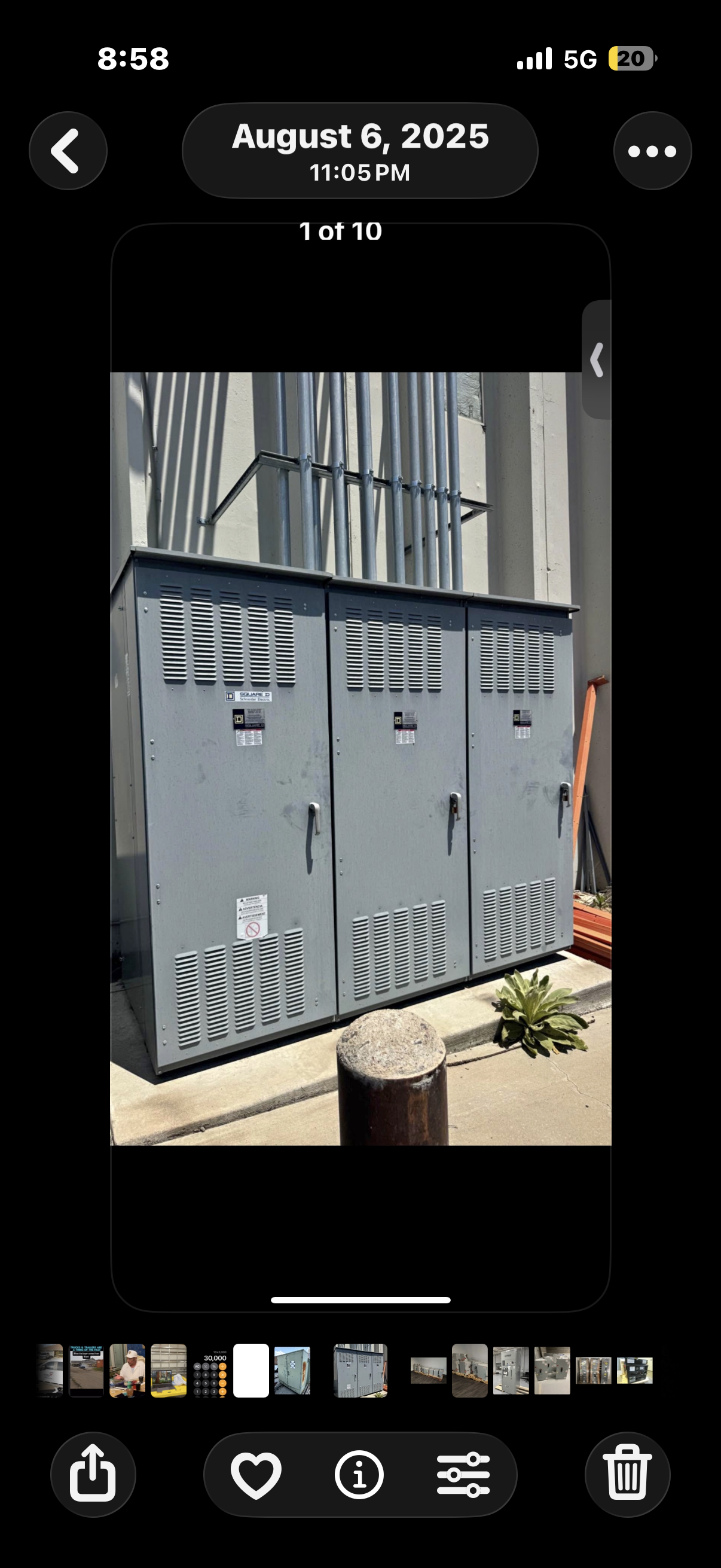 Owner-supplied industrial electrical equipment associated with California